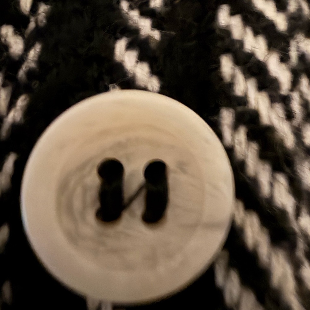 white birch Black and Cream boho style Plaid Button-Down Shirt Jacket - Picture 4 of 10